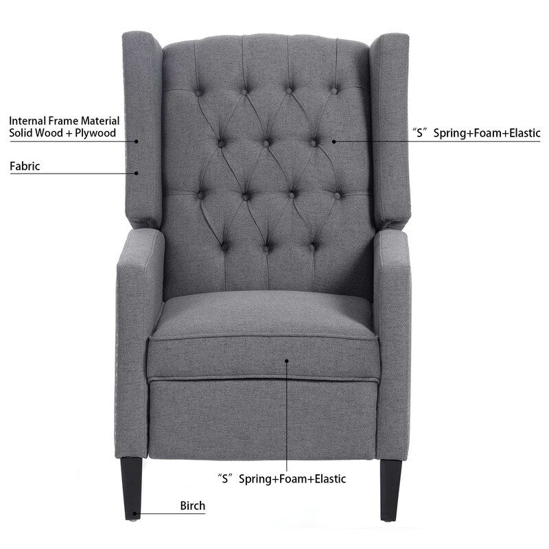 27.16" Wide Manual Wing Chair Recliner