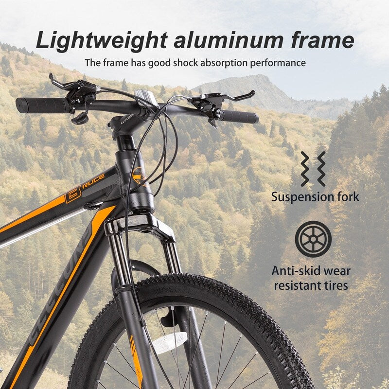 27.5 Inch Mountain Bike, Shimano 21 Speeds with Mechanical Disc Brakes