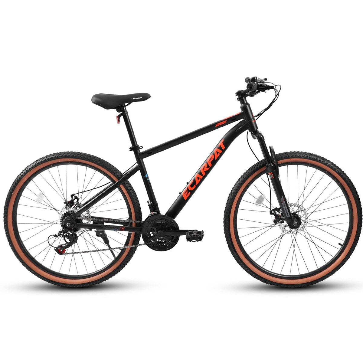 27.5 Inch Wheels,21-Speed Trail Commuter City Mountain Bike,Carbon steel Frame Disc Brakes Thumb Shifter Front Fork