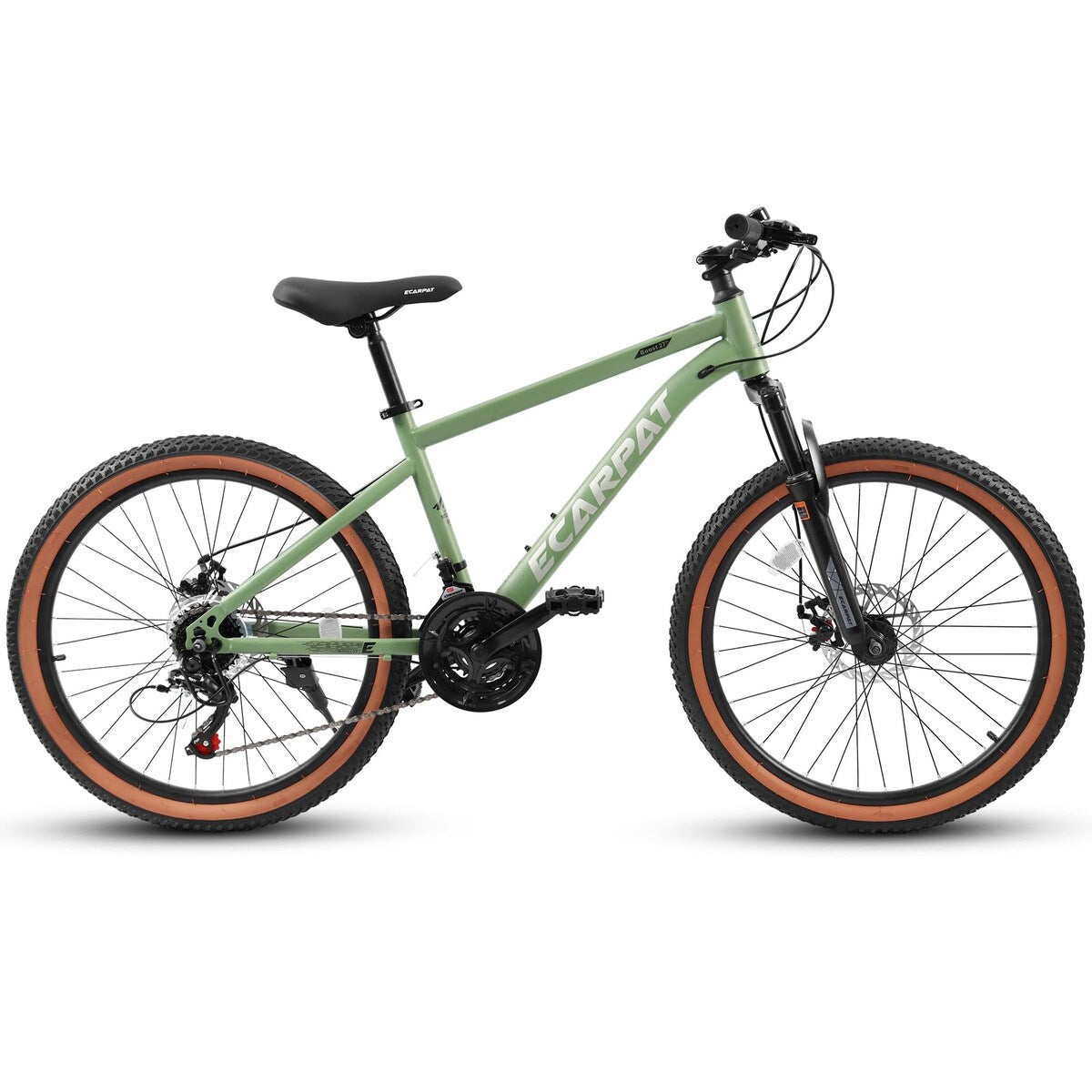 27.5 Inch Wheels,21-Speed Trail Commuter City Mountain Bike,Carbon steel Frame Disc Brakes Thumb Shifter Front Fork