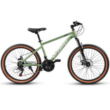 27.5 Inch Wheels,21-Speed Trail Commuter City Mountain Bike,Carbon steel Frame Disc Brakes Thumb Shifter Front Fork