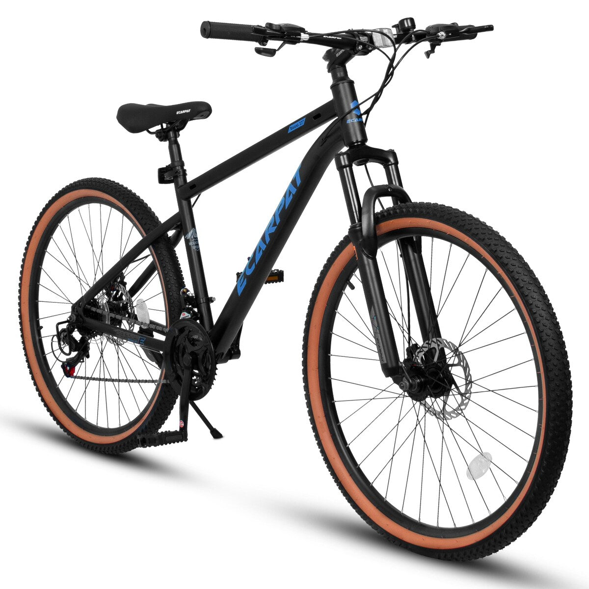 27.5 Inch Wheels,21-Speed Trail Commuter City Mountain Bike,Carbon steel Frame Disc Brakes Thumb Shifter Front Fork