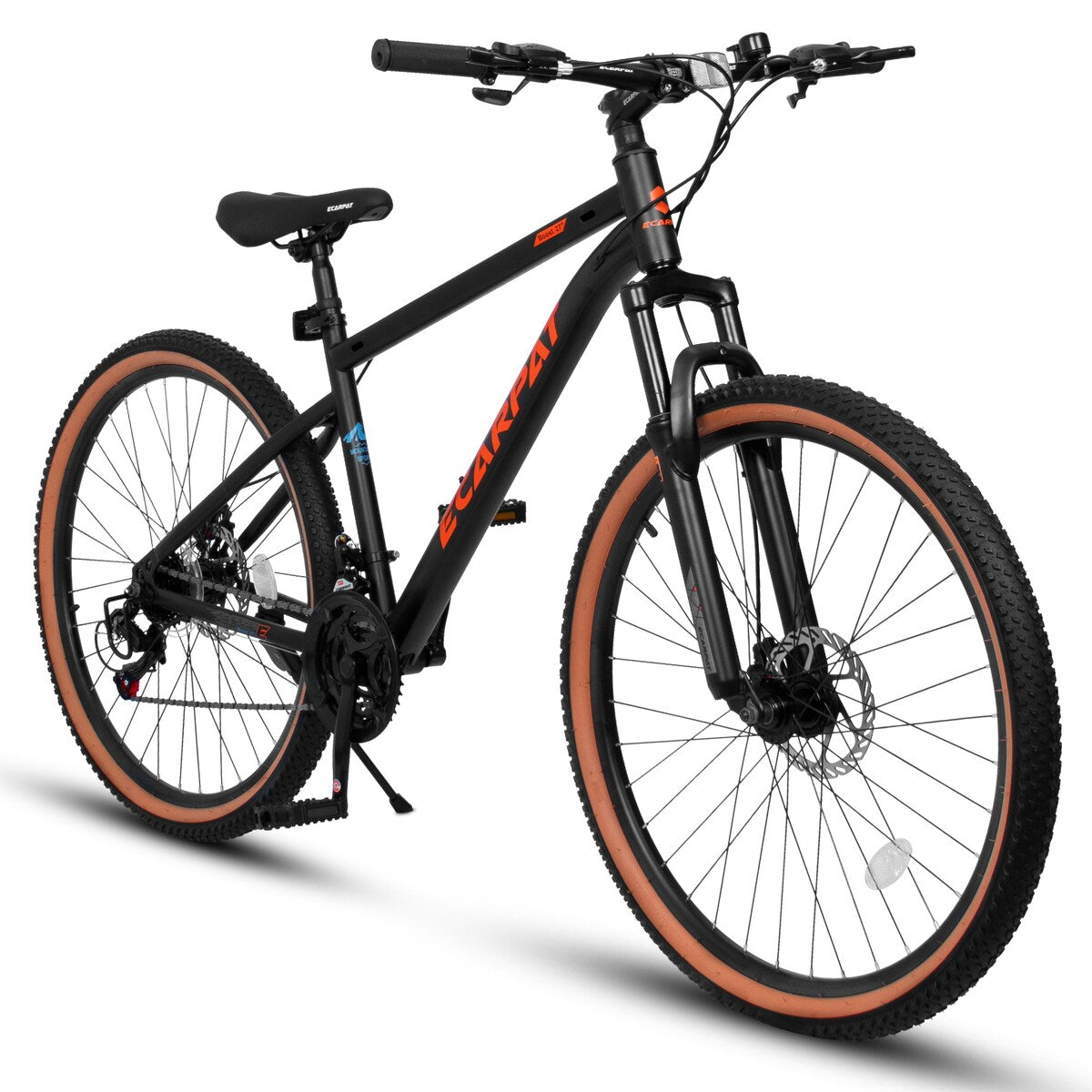27.5 Inch Wheels,21-Speed Trail Commuter City Mountain Bike,Carbon steel Frame Disc Brakes Thumb Shifter Front Fork