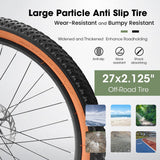 27.5 Inch Wheels,21-Speed Trail Commuter City Mountain Bike,Carbon steel Frame Disc Brakes Thumb Shifter Front Fork