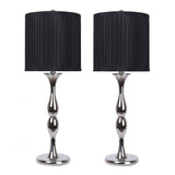 27.5" Metal Table Lamp w/ Baluster-Inspired Body (Set of 2)