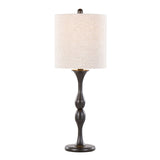 27.5" Metal Table Lamp w/ Baluster-Inspired Body (Set of 2)