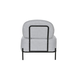 27.8" Metal & Wood Accent Chair