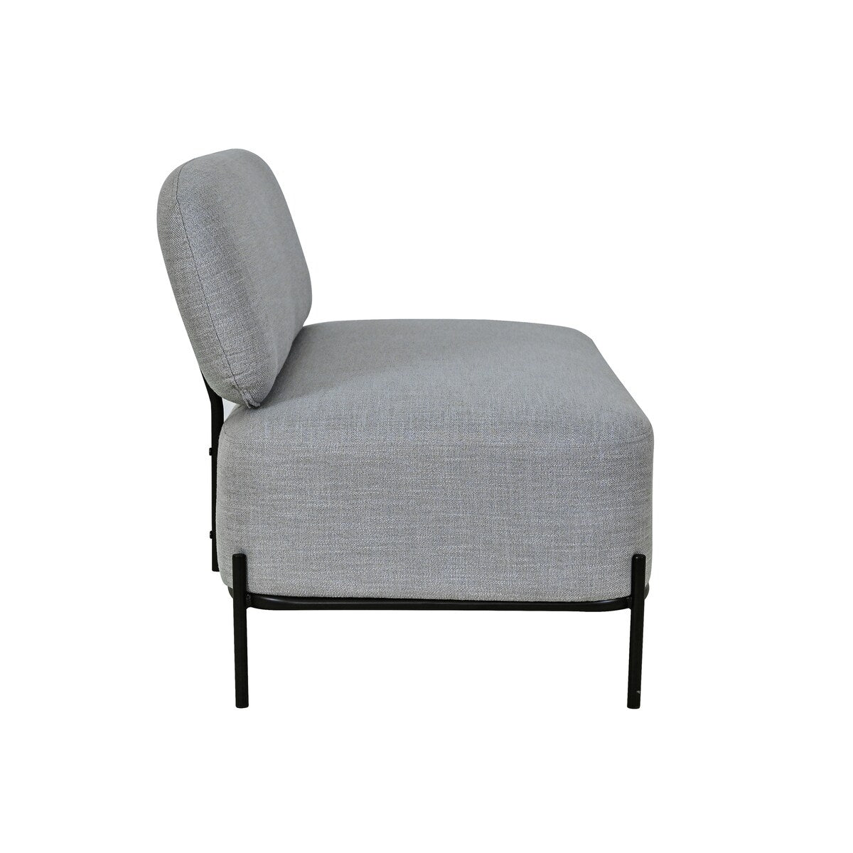 27.8" Metal & Wood Accent Chair