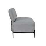 27.8" Metal & Wood Accent Chair