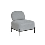 27.8" Metal & Wood Accent Chair