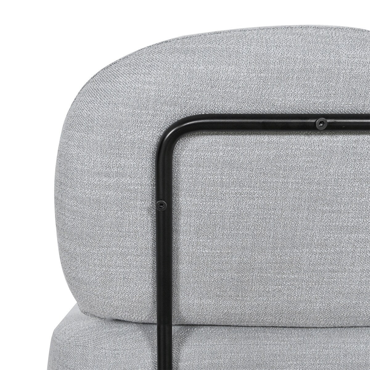 27.8" Metal & Wood Accent Chair