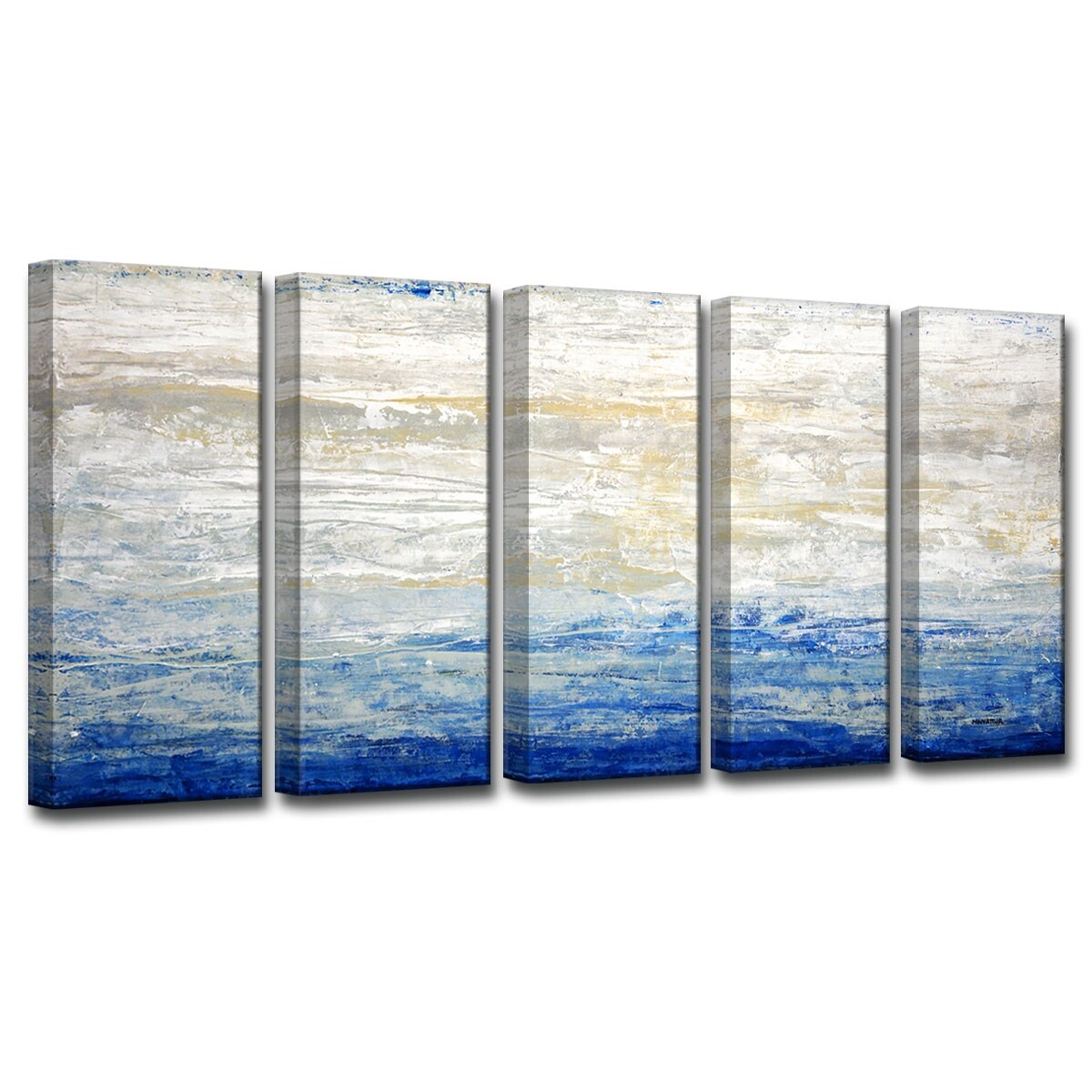 'Crest V' 5 Pc Wrapped Canvas Wall Art Set by Norman Wyatt Jr.