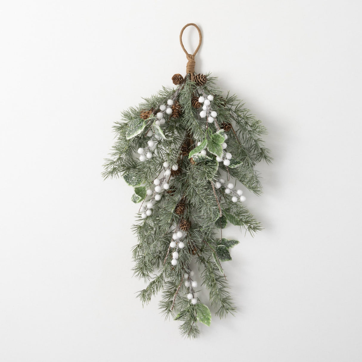 27" Artificial Pine Leaf And Berry Swag