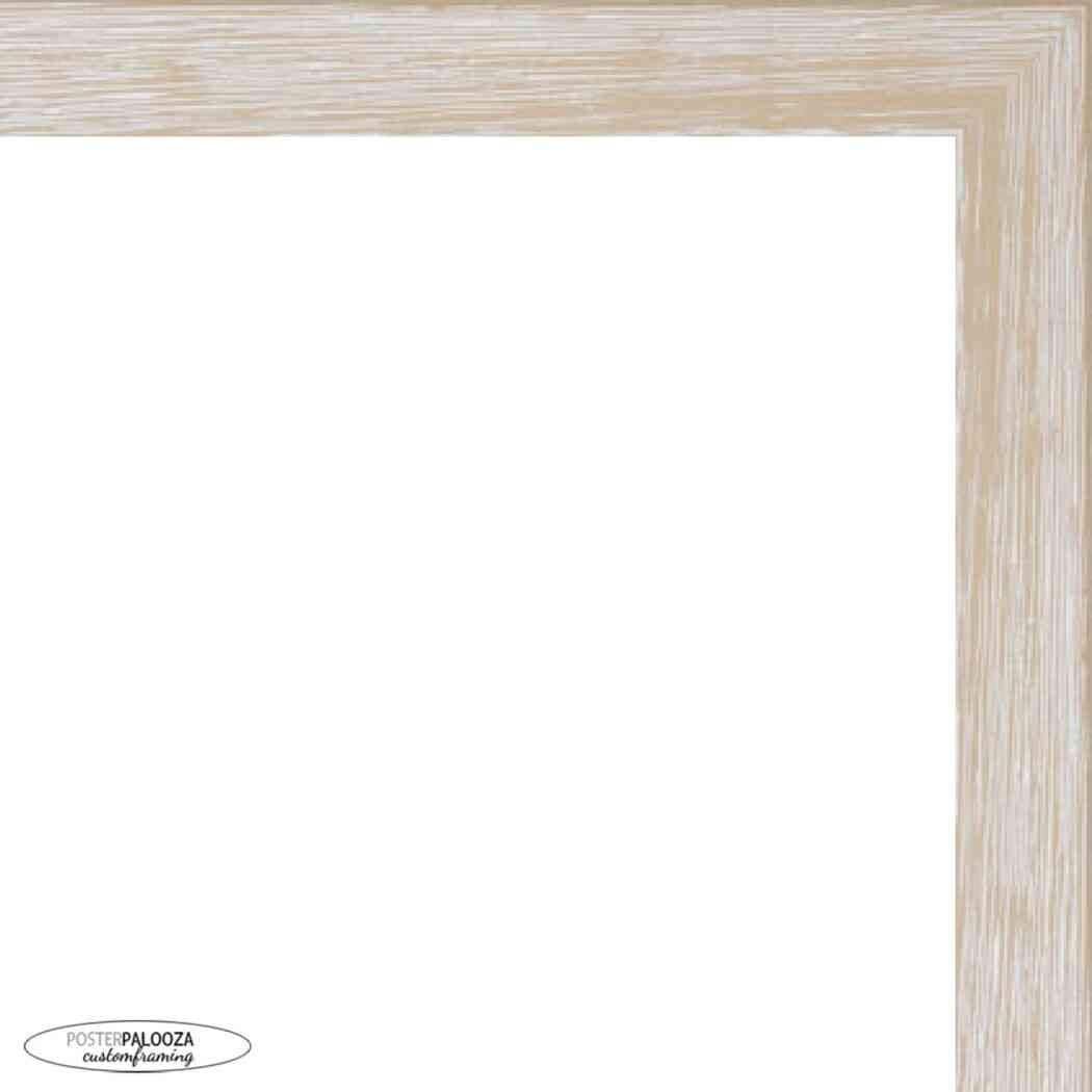27x27 Rustic White Complete Wood Square Picture Frame with UV Acrylic, Foam Board Backing, & Hardware