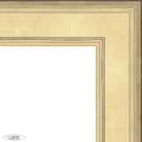 27x27 Traditional Gold Complete Wood Square Picture Frame with UV Acrylic, Foam Board Backing, & Hardware