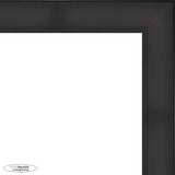 27x36 Lacquer Black Complete Wood Picture Frame with UV Acrylic, Foam Board Backing, & Hardware