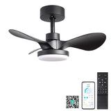 28 lnch Ceiling Fan with Lights Remote Control,Small Ceiling Fan Flush Mount - N/A
