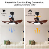 28 lnch Ceiling Fan with Lights Remote Control,Small Ceiling Fan Flush Mount - N/A