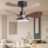 28 lnch Ceiling Fan with Lights Remote Control,Small Ceiling Fan Flush Mount - N/A