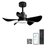 28 lnch Ceiling Fan with Lights Remote Control,Small Ceiling Fan Flush Mount - N/A