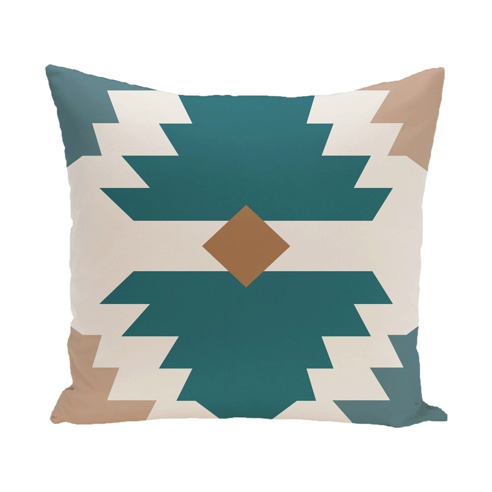 28 x 28-inch Mesa Geometric Print Outdoor Floor Pillow