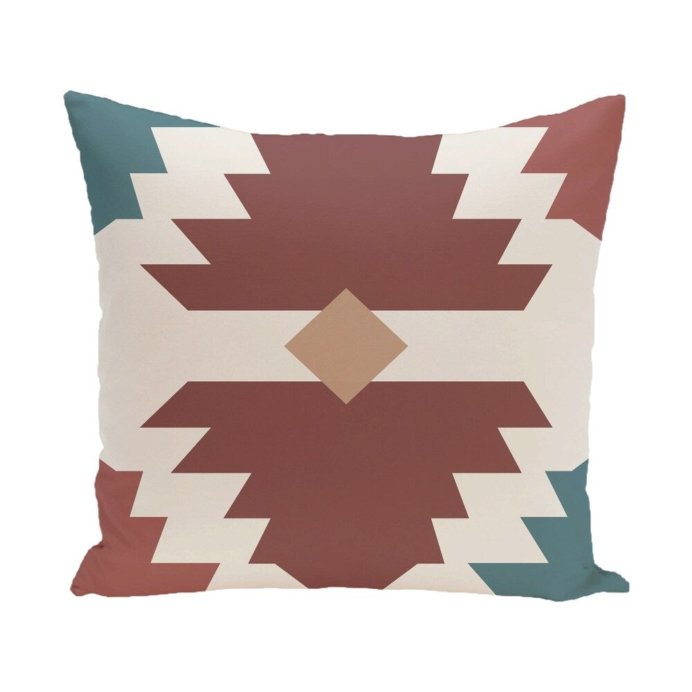 28 x 28-inch Mesa Geometric Print Outdoor Floor Pillow