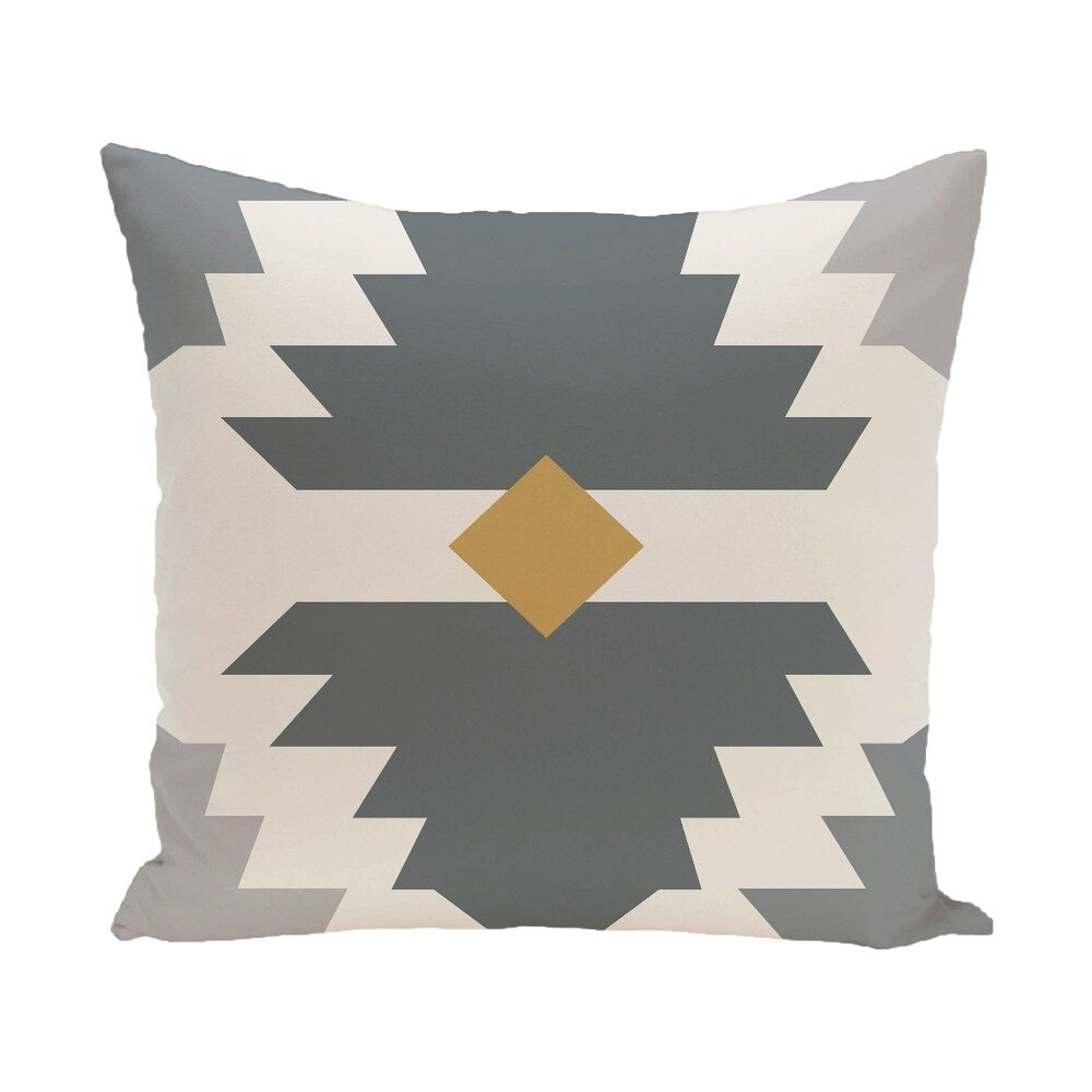 28 x 28-inch Mesa Geometric Print Outdoor Floor Pillow