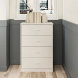 (Preferred Choice Furniture) Classic 4 Drawer Dresser, Suitable for Bedroom, Living Room, Dining Room, Items Storage Helper