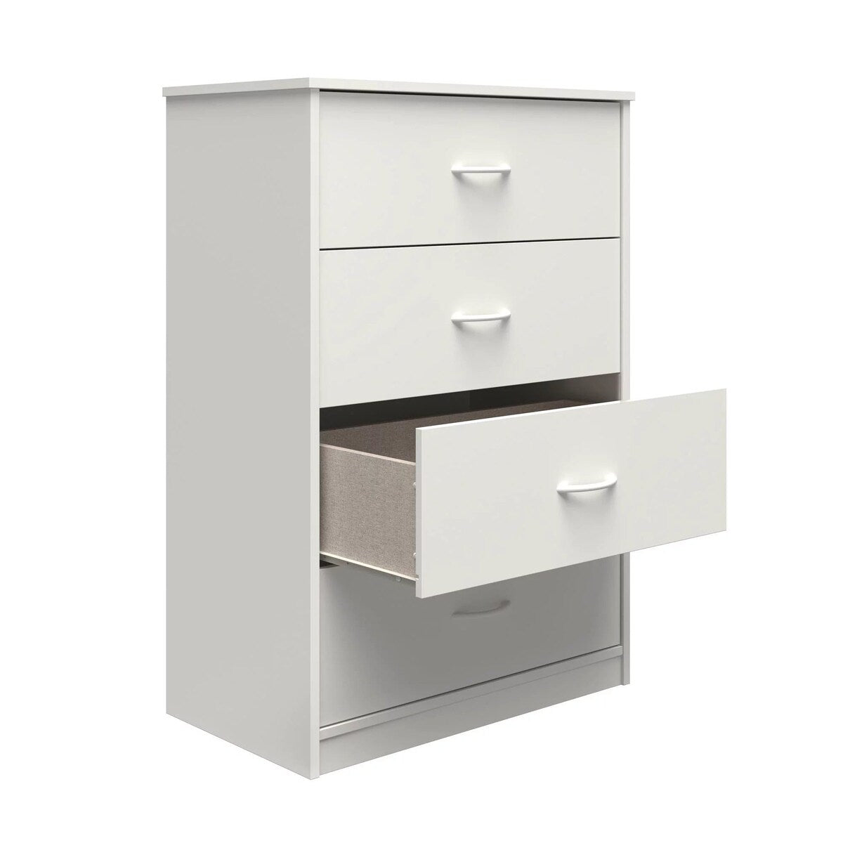 (Preferred Choice Furniture) Classic 4 Drawer Dresser, Suitable for Bedroom, Living Room, Dining Room, Items Storage Helper