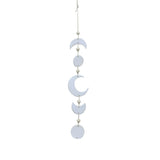 28" Beaded Ceramic Moon Phase Wind Chime
