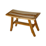 EcoDecors Satori 28-Inch, Teak Shower Bench, Wooden Bench, Teak Shower Stool, Bathroom Bench, Shower Seats for Adults