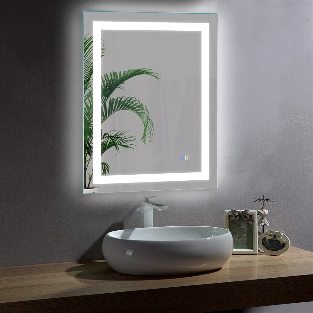 28"x 36" LED Dimmable Bathroom Vanity Mirror with Anti Fog