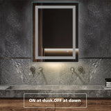 28"x 36" LED Dimmable Bathroom Vanity Mirror with Anti Fog