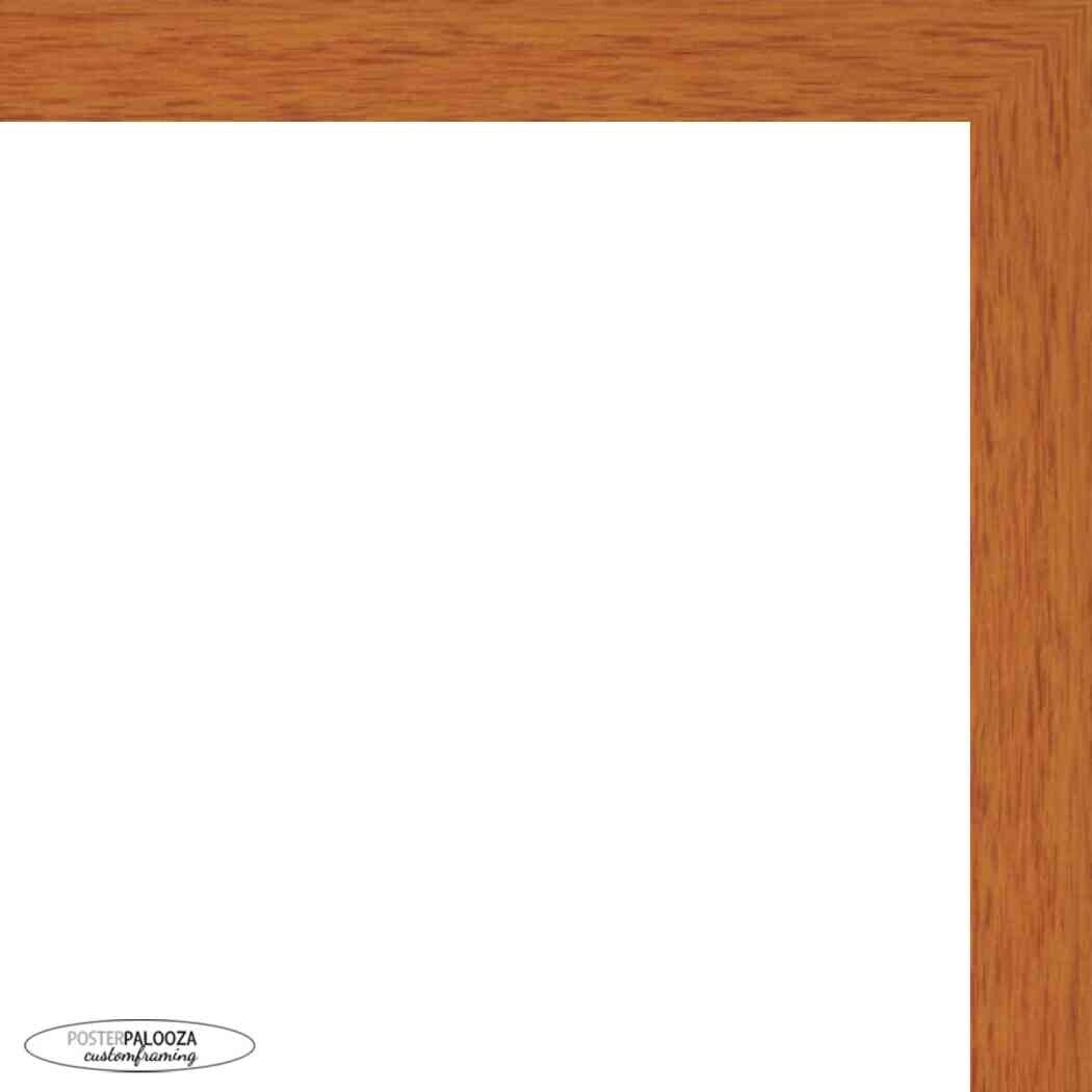 28x18 Traditional Honey Pecan Complete Wood Picture Frame with UV Acrylic, Foam Board Backing, & Hardware