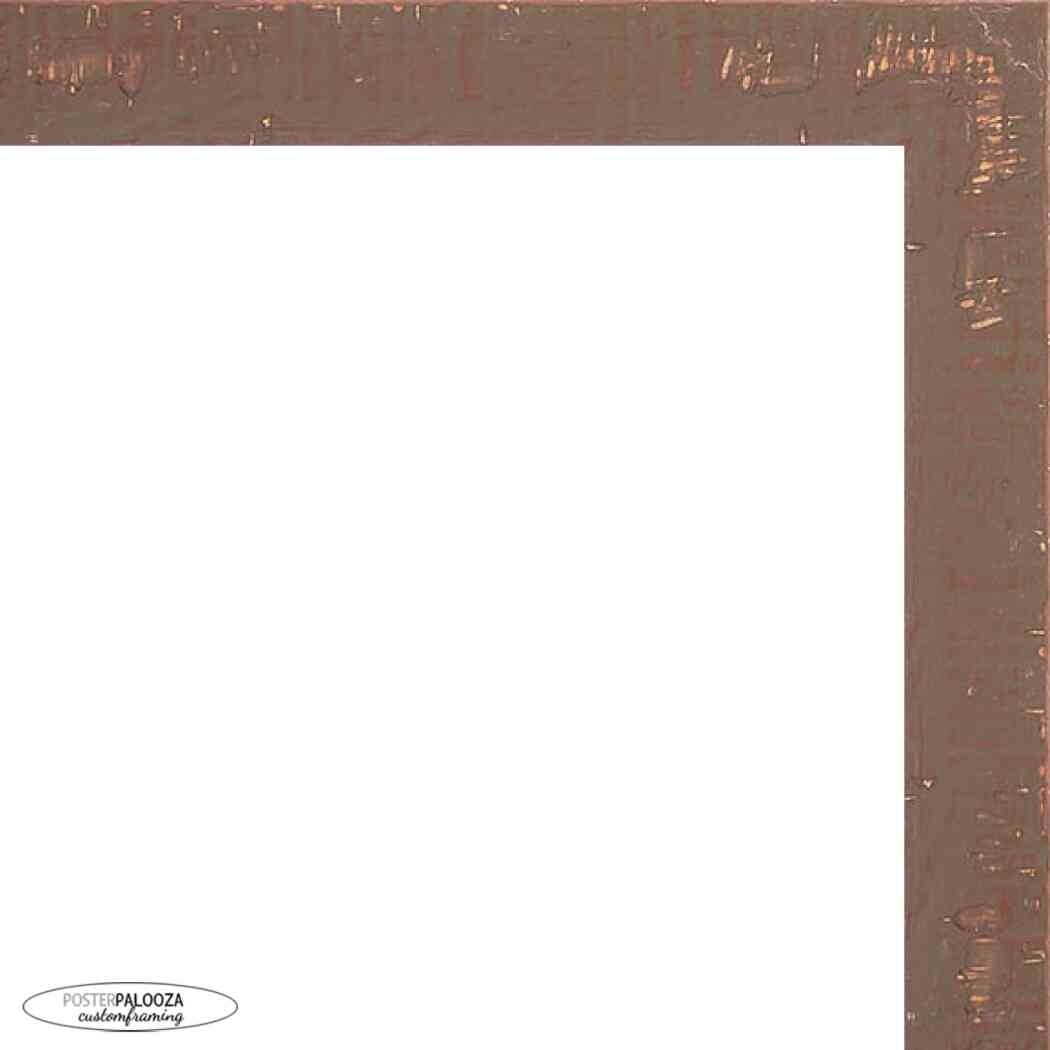 28x20 Shabby Chic / Farmhouse Brown Complete Wood Picture Frame with UV Acrylic, Foam Board Backing, & Hardware 20" x 28