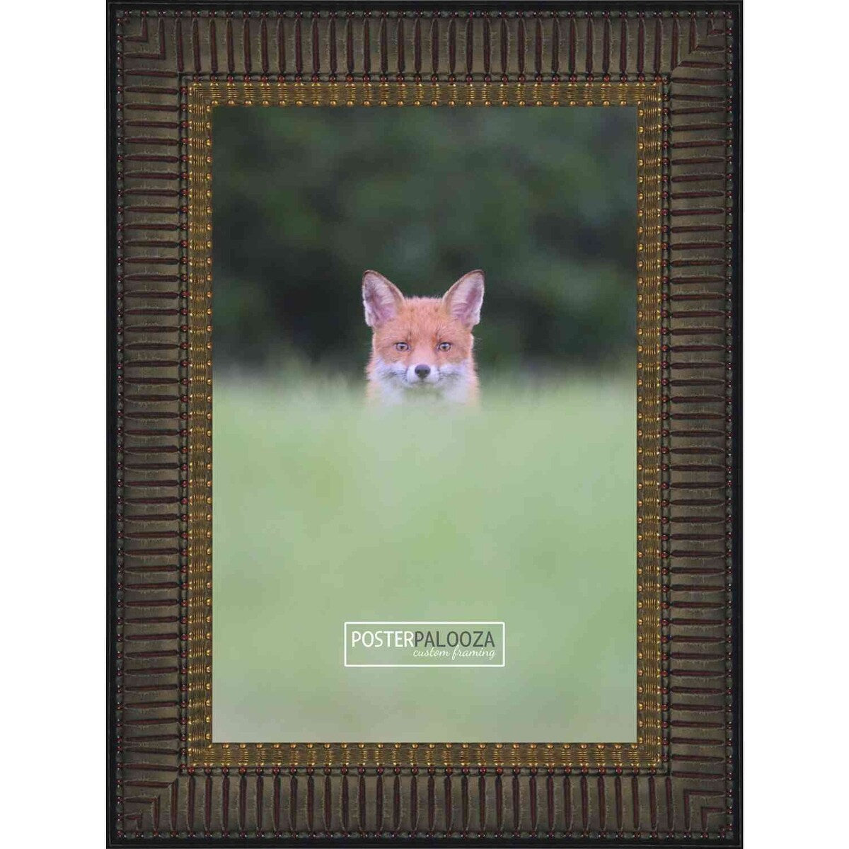 28x20 Traditional Mahogany Complete Wood Picture Frame with UV Acrylic, Foam Board Backing, & Hardware