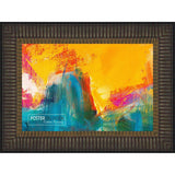 28x20 Traditional Mahogany Complete Wood Picture Frame with UV Acrylic, Foam Board Backing, & Hardware
