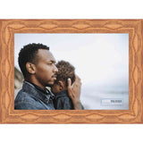 28x22 Contemporary Honey Pecan Complete Wood Picture Frame with UV Acrylic, Foam Board Backing, & Hardware