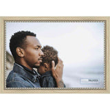 28x22 Traditional Antique Silver Complete Wood Picture Frame with UV Acrylic, Backing, & Hardware
