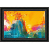 28x40 Traditional Black Complete Wood Picture Frame with UV Acrylic, Foam Board Backing, & Hardware