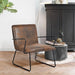 29.1" Faux Leather Wide Armchair