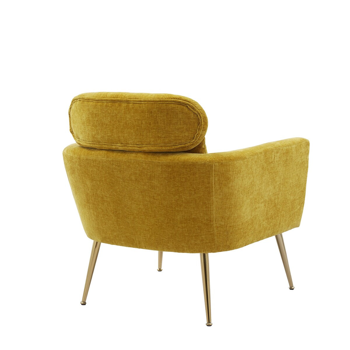 29.5"W Chenille Upholstered Living Room Accent Chair with 1 Throw Pillow