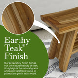 EcoDecors 30-inch, Teak Shower Bench, Teak Bench for Shower, Teak Bench, Shower Teak Bench, Teak Wood Shower, Teak Shower Stool
