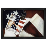 29x23 Black Shadowbox Frame - Interior Size 29x23 - Black Frame Is Made to Display Items Up To 1.75 In Deep