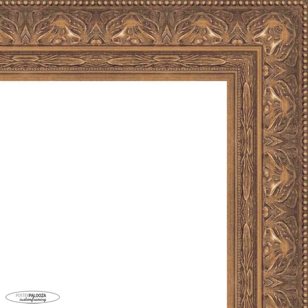 29x23 Ornate Gold Complete Wood Picture Frame with UV Acrylic, Foam Board Backing, & Hardware