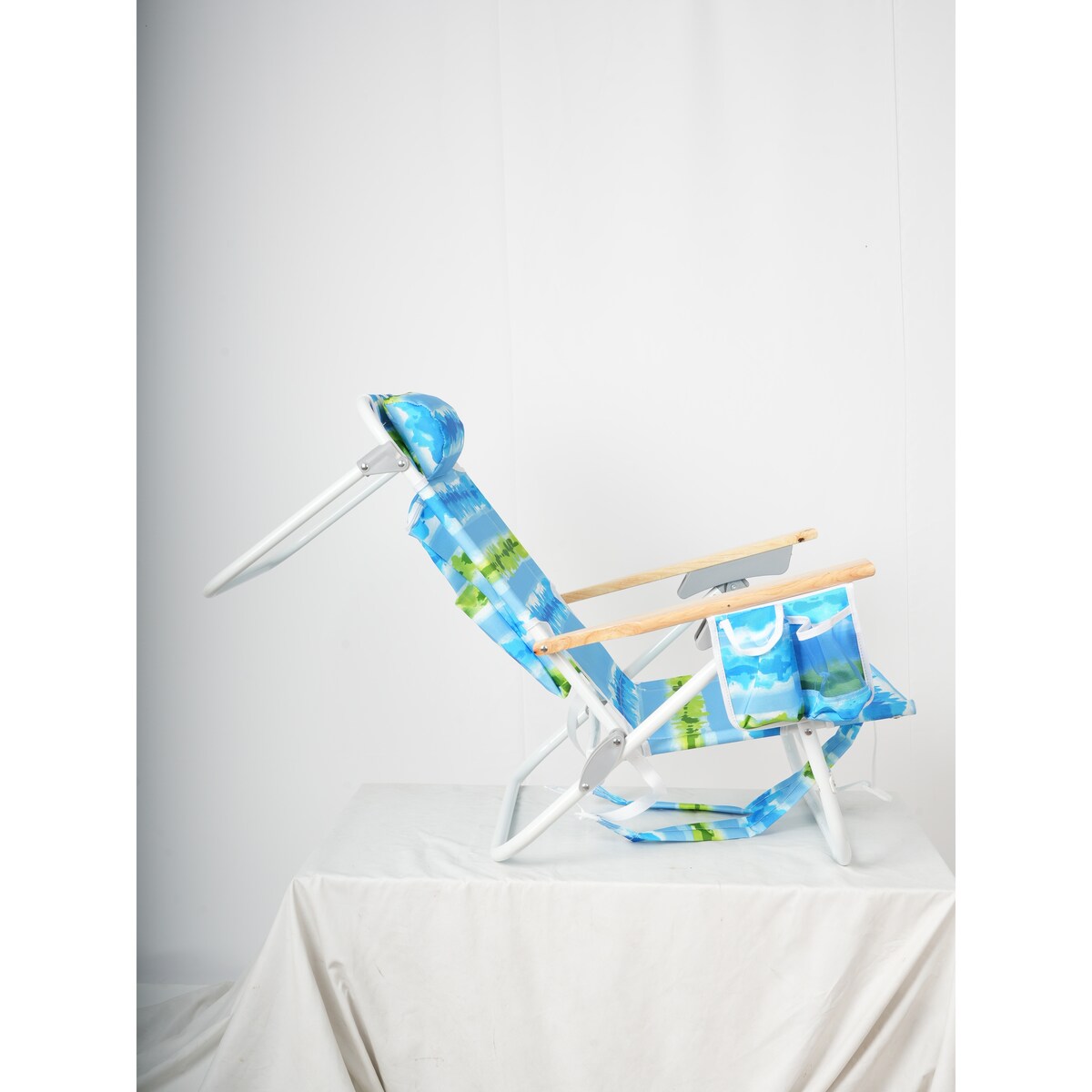 2PCS Backpack Beach Chairs for Adults 5 Position Chair with Pouch Folding Lightweight Positions Backpack