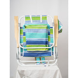2PCS Backpack Beach Chairs for Adults 5 Position Chair with Pouch Folding Lightweight Positions Backpack
