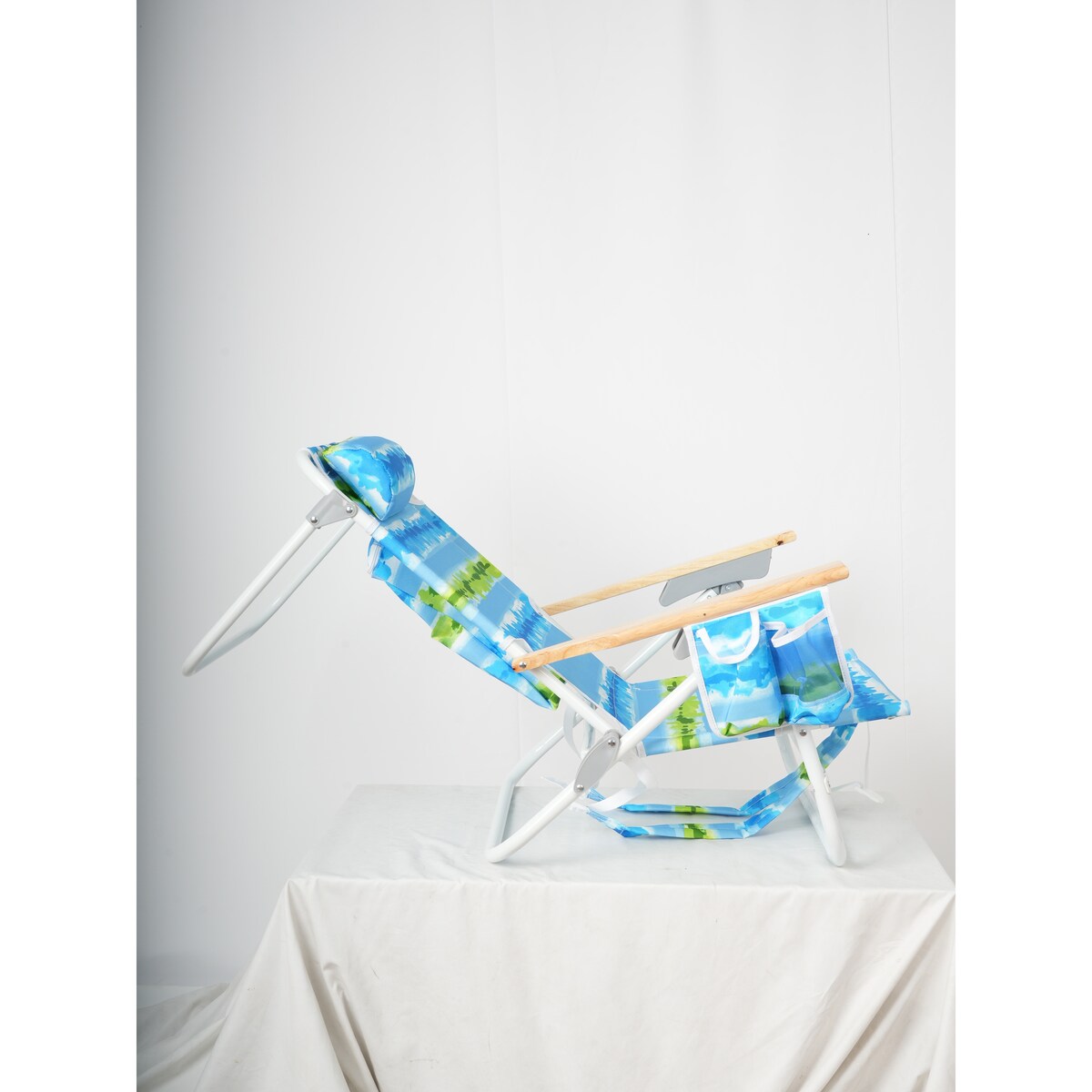 2PCS Backpack Beach Chairs for Adults 5 Position Chair with Pouch Folding Lightweight Positions Backpack