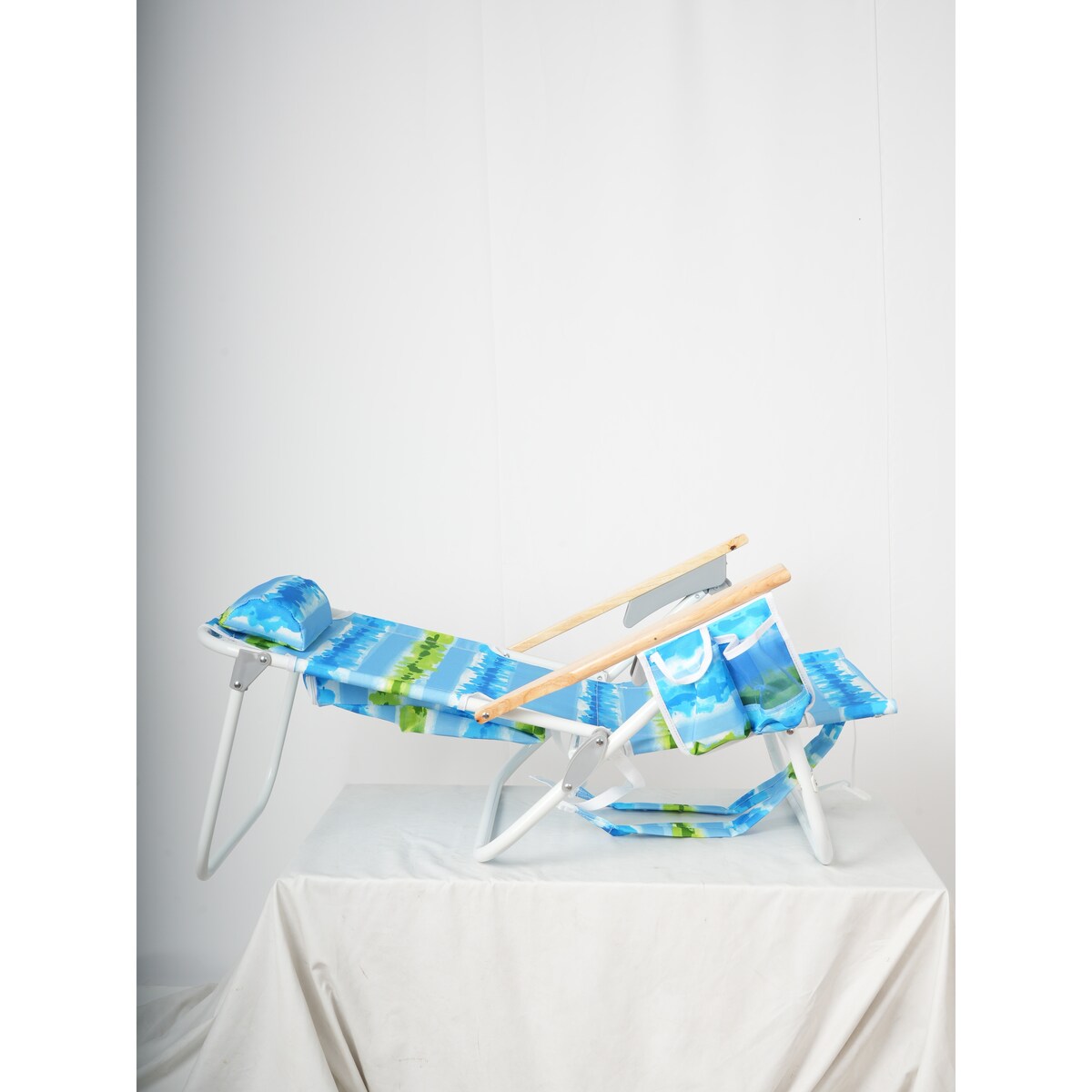 2PCS Backpack Beach Chairs for Adults 5 Position Chair with Pouch Folding Lightweight Positions Backpack
