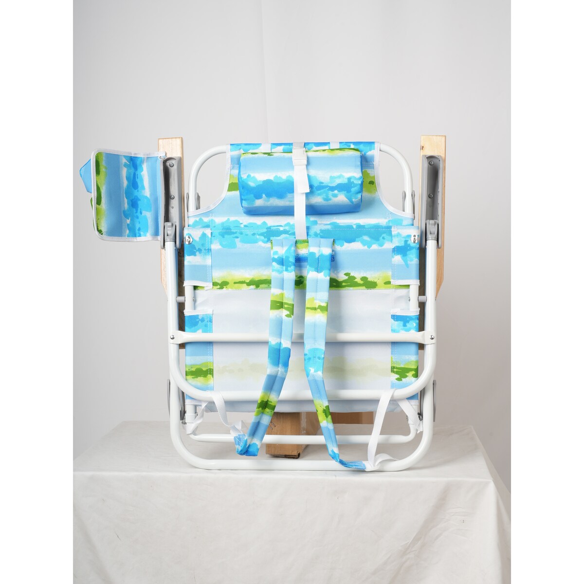 2PCS Backpack Beach Chairs for Adults 5 Position Chair with Pouch Folding Lightweight Positions Backpack